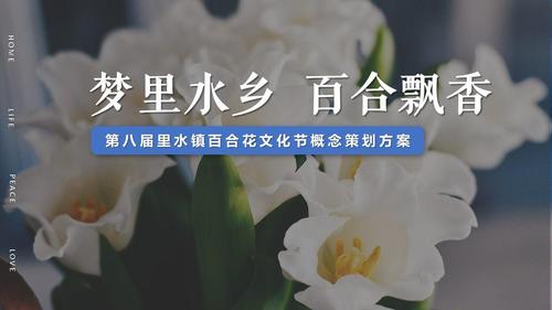 2019里水鎮第八屆百合花文化節概念策劃方案